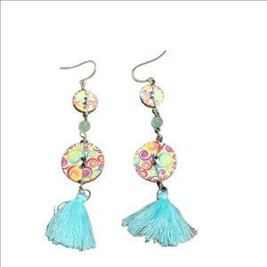 Colorful Tassel Dangle Earrings
